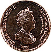 ½ Penny - Elizabeth II obverse image