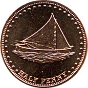 ½ Penny - Elizabeth II, United Kingdom, 2008 reverse image