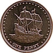1 Penny - Elizabeth II, United Kingdom, 2008 reverse image