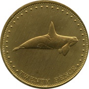 20 Pence - Elizabeth II 4th portrait; St. Helena Dependency, United Kingdom, 2008 reverse image