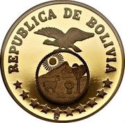 4000 Pesos Bolivianos Year of the Child; Piedfort obverse image