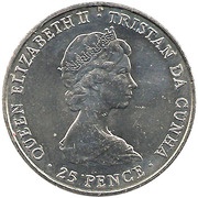 25 Pence - Elizabeth II Royal Wedding obverse image