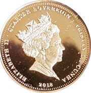 ¼ Sovereign - Elizabeth II Lest We Forget obverse image