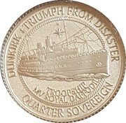 ¼ Sovereign - Elizabeth II Dunkirk 80th anniversary, United Kingdom, 2020 reverse image