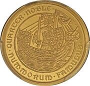 ¼ Noble - Elizabeth II King Edward III, United Kingdom, 2021 reverse image