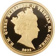 ¼ Sovereign - Elizabeth II King George VI tribute obverse image