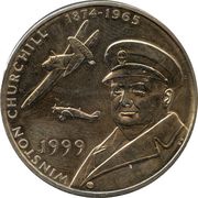 50 Pence - Elizabeth II Winston Churchill, United Kingdom, 1999 reverse image