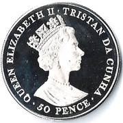 50 Pence - Elizabeth II Queen's Birthday; Silver Proof Issue obverse image