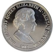 50 Pence - Elizabeth II Diamond Jubilee - BW photo, looking left obverse image