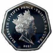 50 Pence - Elizabeth II Alan Turing obverse image