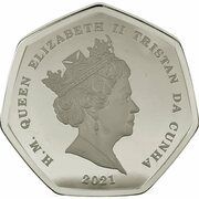 50 Pence - Elizabeth II 50th anniversary decimalisation obverse image