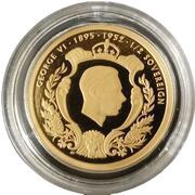 ½ Sovereign - Elizabeth II King George VI tribute, United Kingdom, 2022 reverse image