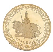 1 Sovereign - Elizabeth II Elizabeth and the Lion, United Kingdom, 2012 reverse image