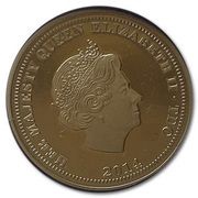 1 Pound - Elizabeth II D-Day Anniversary; Gold obverse image