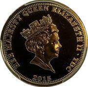 1 Sovereign - Elizabeth II Magna Carta obverse image