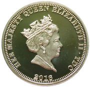 1 Pound - Elizabeth II The Queen and Prince Philip Birthday Celebration obverse image