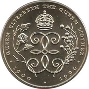 2 Pounds - Elizabeth II Queen Mother, United Kingdom, 1990 reverse image