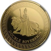 2 Sovereigns - Elizabeth II Regent And The Lion, United Kingdom, 2012 reverse image