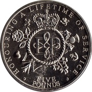 5 Pounds - Elizabeth II Birthday, United Kingdom, 2002-2011 reverse image