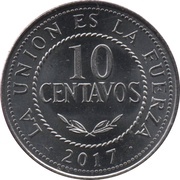 10 Centavos reverse image