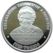 5 Pounds - Elizabeth II Princess Diana, United Kingdom, 2007 reverse image