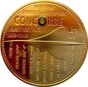 5 Pounds - Elizabeth II Concorde: 40th Anniversary of the First Test Flight, United Kingdom, 2009 reverse image
