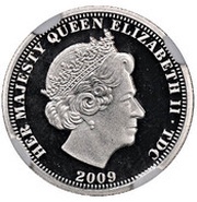 5 Pounds - Elizabeth II Saint George and the dragon; platinum obverse image