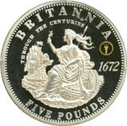 5 Pounds - Elizabeth II 1672 Penny, United Kingdom, 2011 reverse image