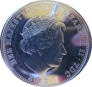 5 Pounds - Elizabeth II Diamond Jubilee; Silver Proof Issue obverse image