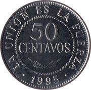 50 Centavos reverse image