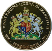 5 Pounds-Elizabeth II The Queen's 88th Birthday, United Kingdom, 2014 reverse image