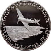 5 Pounds - Elizabeth II 75 Years of the Battle of Britain, United Kingdom, 2015 reverse image