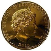5 Pounds - Elizabeth II 70th Anniversary of V.E. Day; On Balcony obverse image