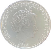 5 Pounds - Elizabeth II 70th Anniversary of V.E. Day obverse image