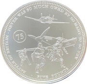 5 Pounds - Elizabeth II 75th Anniversary of Battle of Britain, United Kingdom, 2015 reverse image