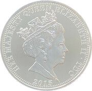 5 Pounds - Elizabeth II Longest Reigning Monarch obverse image