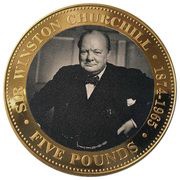 5 Pounds - Elizabeth II Sir Winston Churchill, United Kingdom, 2015 reverse image
