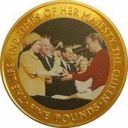 5 Pounds - Elizabeth II Photo, 1966, United Kingdom, 2016 reverse image
