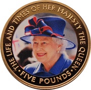 5 Pounds - Elizabeth II Photo, 2011, United Kingdom, 2016 reverse image