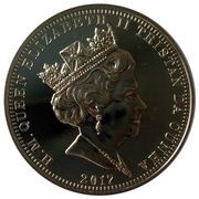 5 Pounds - Elizabeth II Platinum Wedding - Portraits obverse image