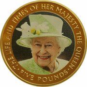5 Pounds - Elizabeth II Photo, 2000, United Kingdom, 2017 reverse image
