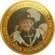 5 Pounds - Elizabeth II Photo, 2012, United Kingdom, 2017 reverse image