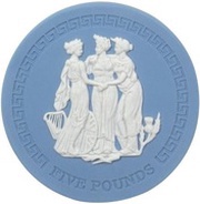 5 Pounds - Elizabeth II Three Graces reverse image