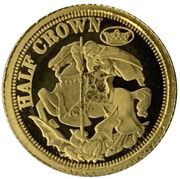½ Crown - Elizabeth II St George and Dragon, United Kingdom, 2009 reverse image