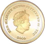 ½ Crown - Elizabeth II Springbok - Fabula Aurum, United Kingdom, 2009-2012 obverse image