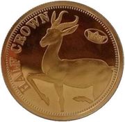 ½ Crown - Elizabeth II Springbok - Fabula Aurum, United Kingdom, 2009-2012 reverse image