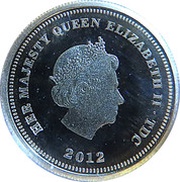 ½ Crown - Elizabeth II Diamond Jubilee, United Kingdom, 2010-2012 obverse image