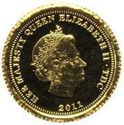 ½ Crown - Elizabeth II Florin, United Kingdom, 2011 obverse image