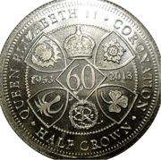 ½ Crown - Elizabeth II Coronation, United Kingdom, 2013 reverse image