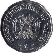 2 Bolivianos obverse image